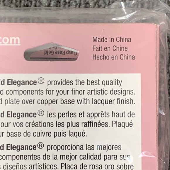 Set of 3 Cousin Rose Gold Elegance Deco Hook & Eye Clasp Rose Gold Plate 3949481 - Picture 8 of 11